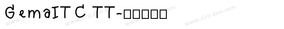 GemaITC TT字体转换